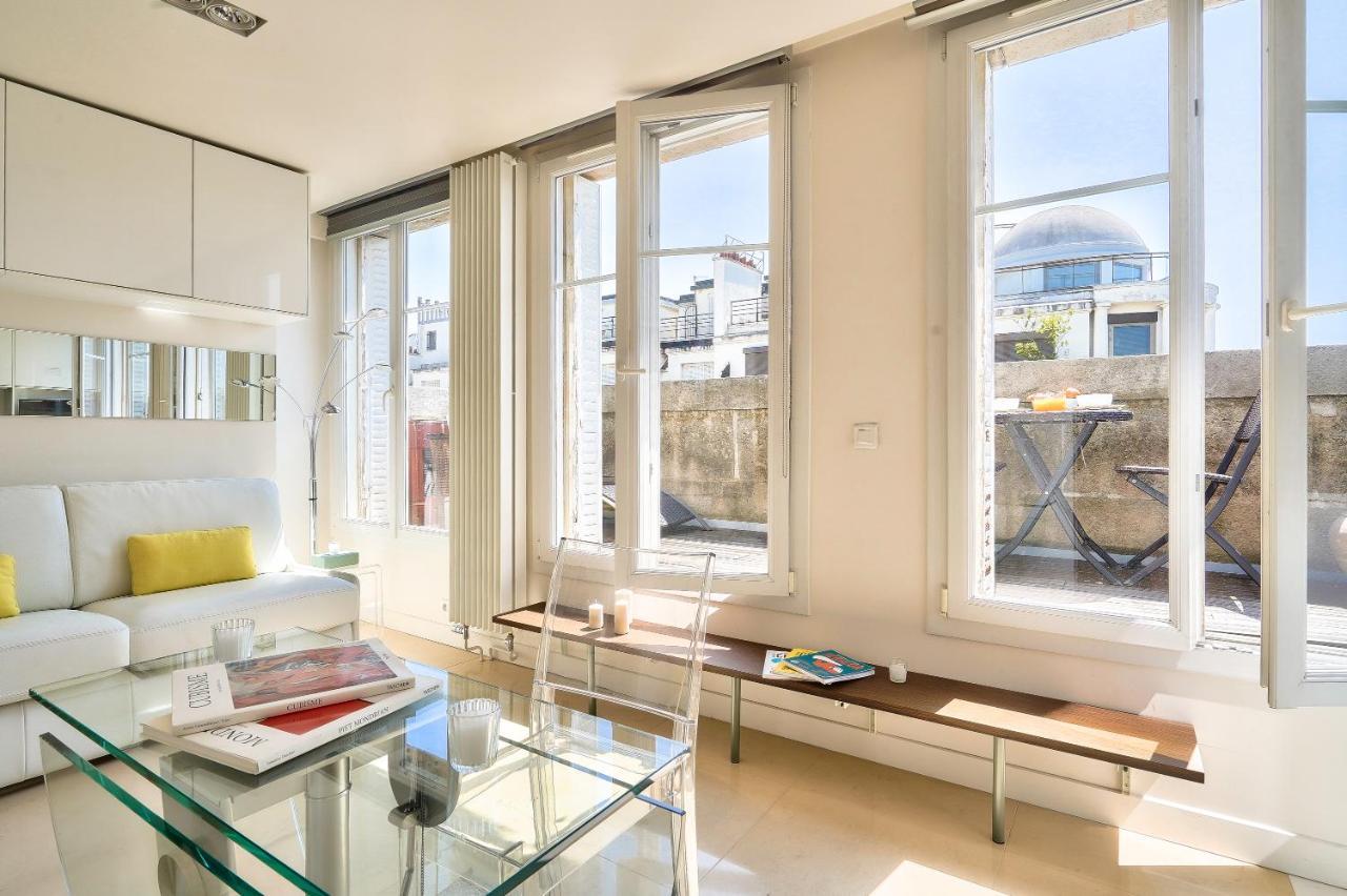 Designed Studio With Ac-Terrasse Vue Tour Eiffel Paris Exteriör bild